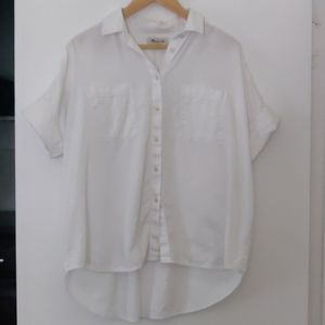 madewell. white cotton courier shirt.